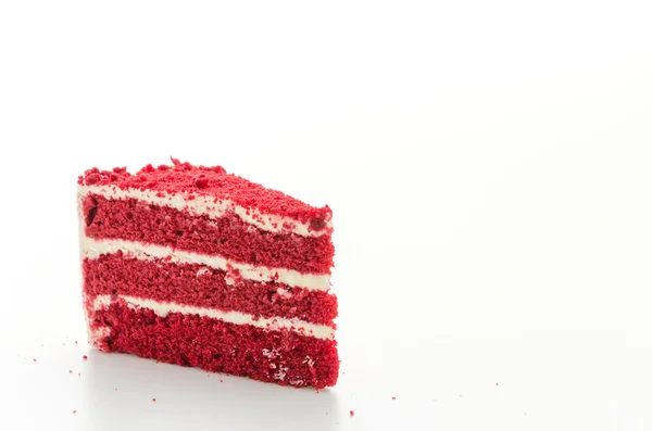 Bolo de veludo vermelho — Fotografia de Stock