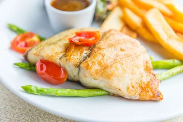 Barramundi steak — Stock fotografie