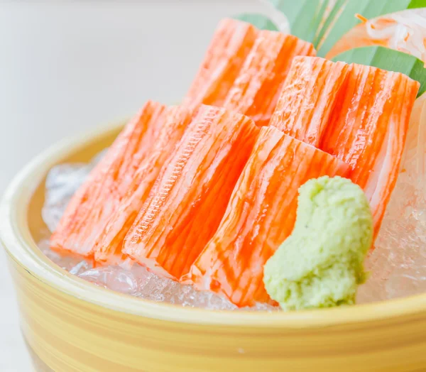 Stick crab sashimi — Stock Photo, Image