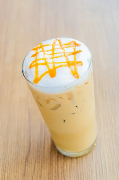 Iced caramel coffee — Stock Photo, Image