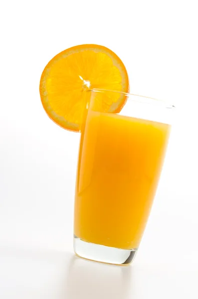 オレンジ ジュースのグラス ストック画像