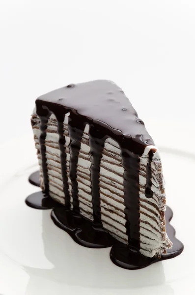 Torta crespata al cioccolato — Foto Stock