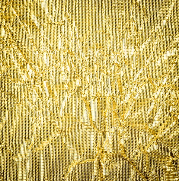 Papel dourado amassado — Fotografia de Stock