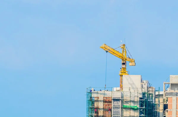 Construção de gruas — Fotografia de Stock