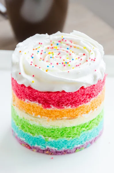 Tęczowy tort — Zdjęcie stockowe