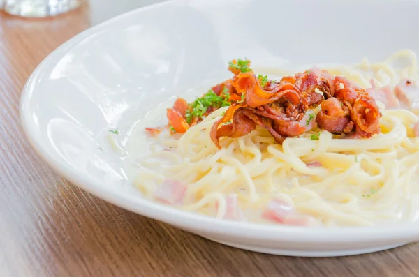 Спагеті карбонара — стокове фото