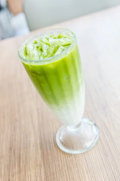 Latte au thé vert glacé — Photo