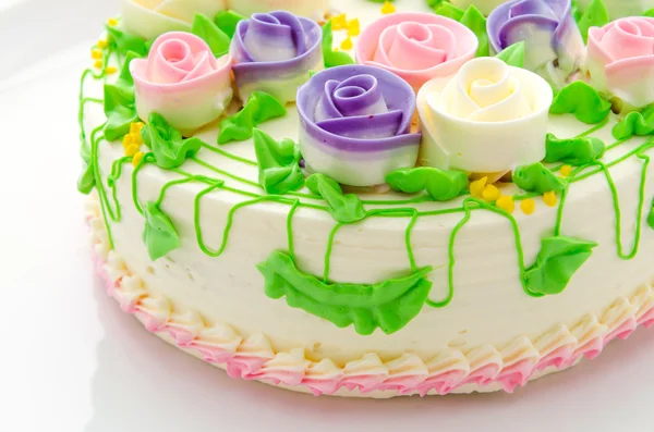 鲜花蛋糕 — 图库照片