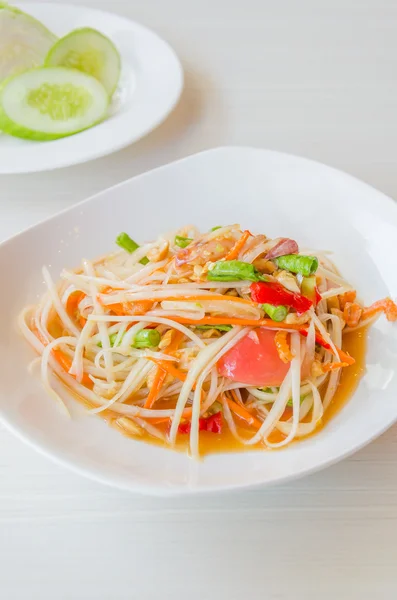 Salada de mamão verde — Fotografia de Stock