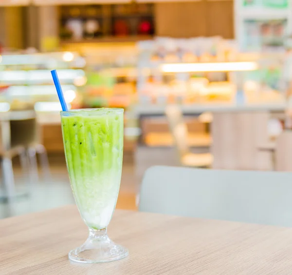 Iced groene thee latte — Stockfoto