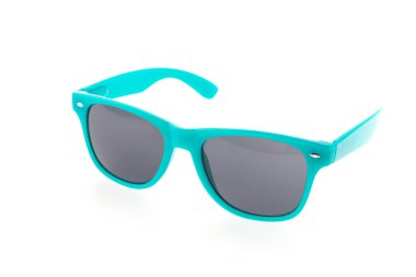 güneş gözlüğü gözlük üzerine beyaz izole