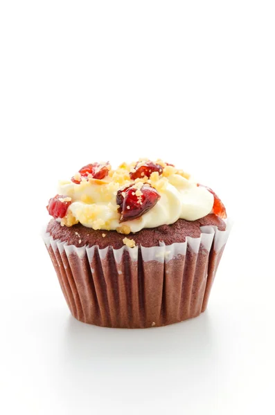 Roter Cupcake Samt — Stockfoto