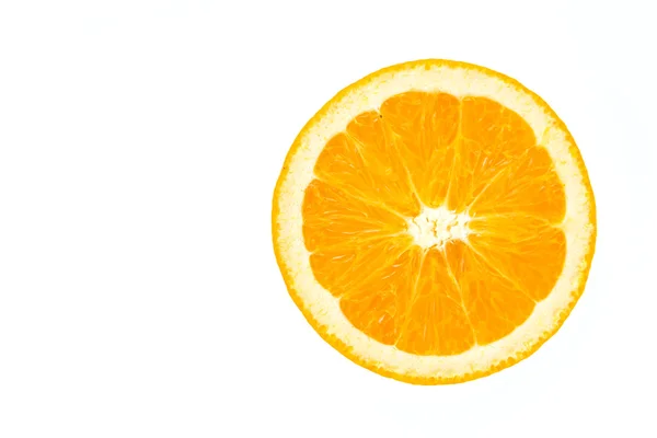 Orange isoliert auf Weiß — Stockfoto