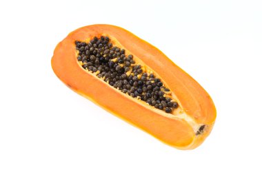 beyaz izole papaya