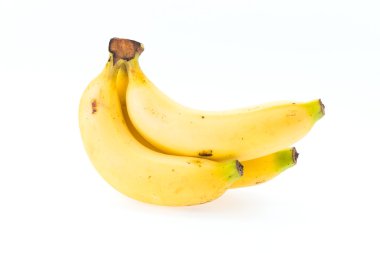 muz üzerinde beyaz izole