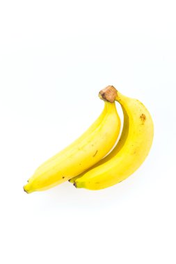 muz üzerinde beyaz izole