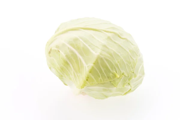 Kohl isoliert auf Weißkohl — Stockfoto