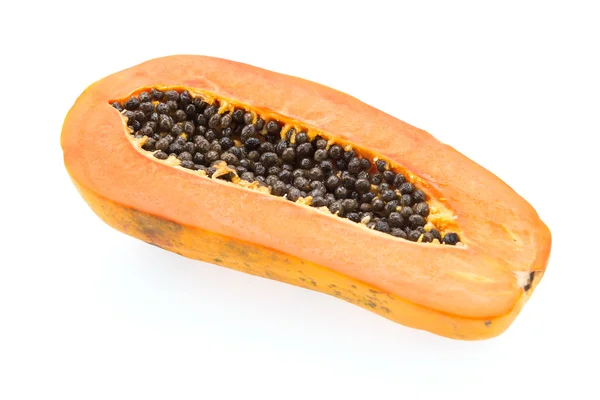 Papaya isolated on white — Stock Photo, Image