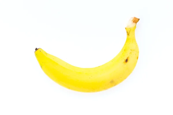 Banan isolert på hvit – stockfoto