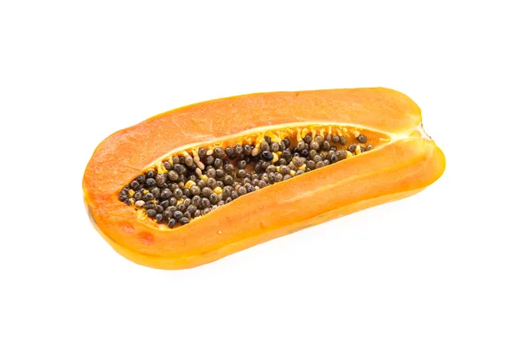 Papaya isolated on white — Stock Photo, Image