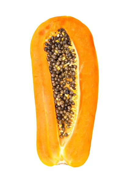 Papaya isolated on white — Stock Photo, Image