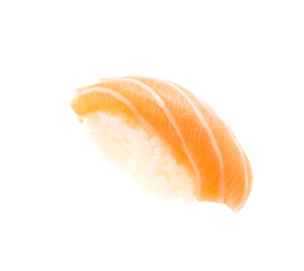 Sushi de salmão isolado em branco — Fotografia de Stock