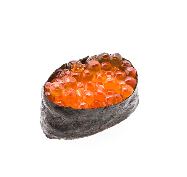 Salmon eggs sushi — Stock Photo, Image