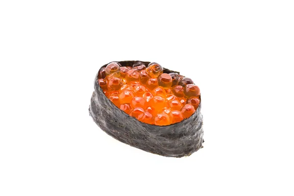 Salmon eggs sushi — Stock Photo, Image