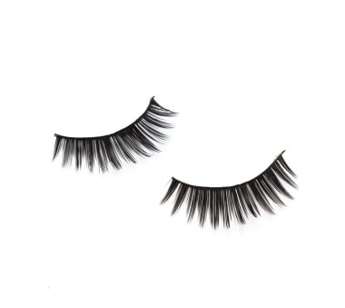 kirpik üzerinde beyaz izole