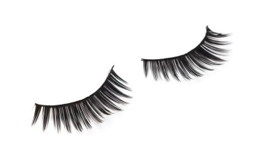 kirpik üzerinde beyaz izole