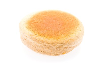 İngiliz muffin beyaz izole