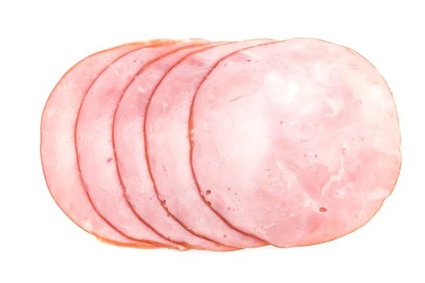 Ham isolated on white — Stock Photo, Image
