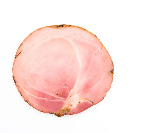 Jamón aislado en blanco — Foto de Stock