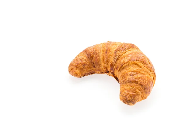 Croissant geïsoleerd op wit — Stockfoto