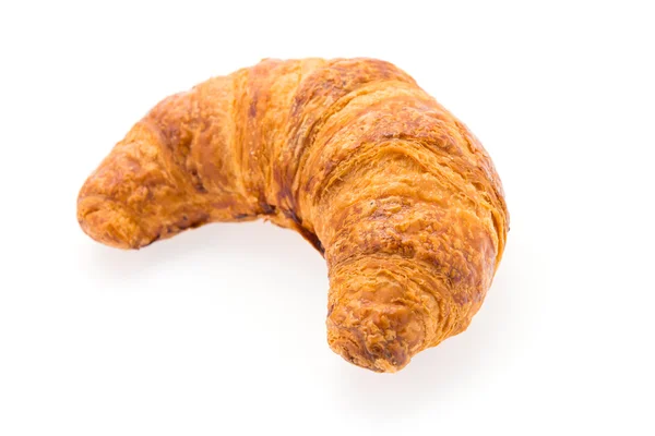Croissant isoliert auf weiß — Stockfoto