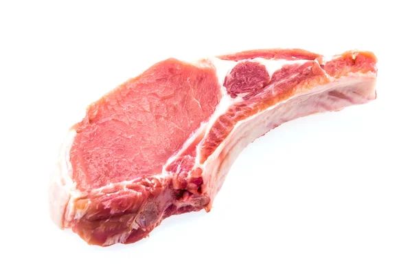 Сире свиняче м'ясо ізольоване на білому — стокове фото