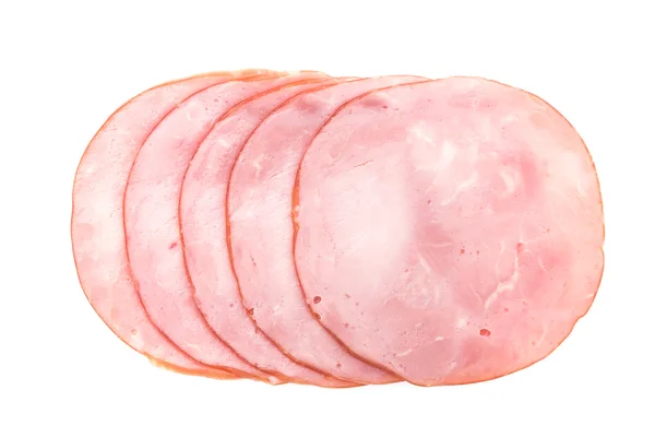 Ham geïsoleerd op wit — Stockfoto