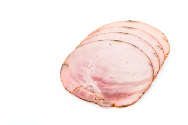 Ham isolated on white — Stock Photo, Image