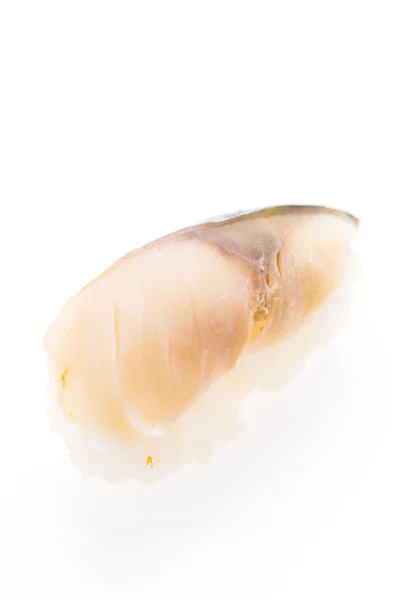 Saba sushi geïsoleerd op wit — Stockfoto