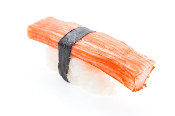 白で隔離される寿司蟹棒 — ストック写真