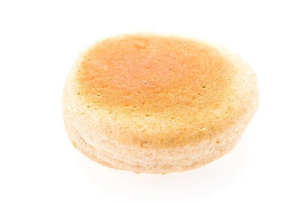 Muffin inglese isolato su bianco — Foto Stock