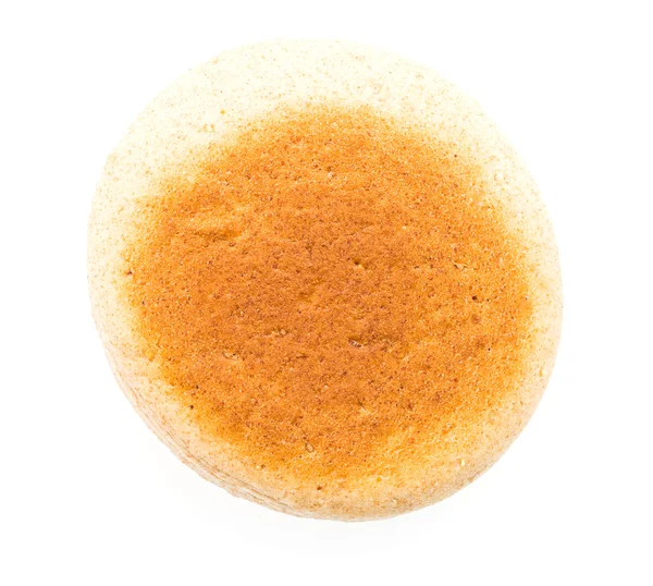 English muffin isolated on white — Stock Photo, Image