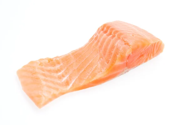 Zalm vlees geïsoleerd op wit — Stockfoto