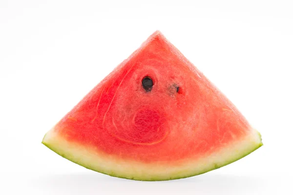 Vattenmelon isolerad på vitt — Stockfoto