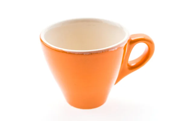 Orange mugg isolerad på vit — Stockfoto
