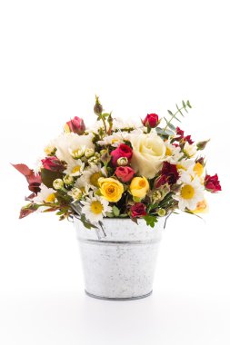 çiçek buketi beyaz izole