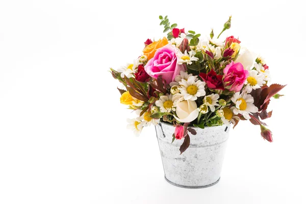 Bouquet Bunga diisolasi pada warna putih — Stok Foto