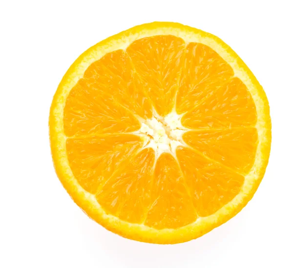 Laranja isolada sobre branco — Fotografia de Stock