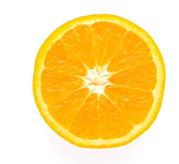 Orange isoliert auf Weiß — Stockfoto