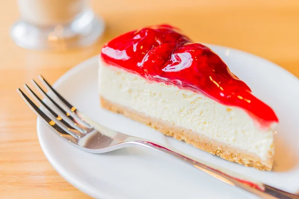 Gâteau au fromage aux fraises — Photo